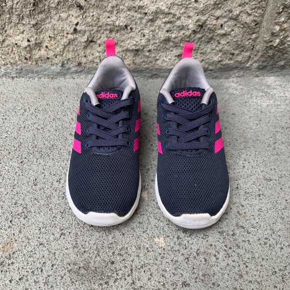 ADIDAS Slip On Sneakers Girls 8 8K Running Shoes Blue Lite Racer Toddler Girl - Picture 3 of 8